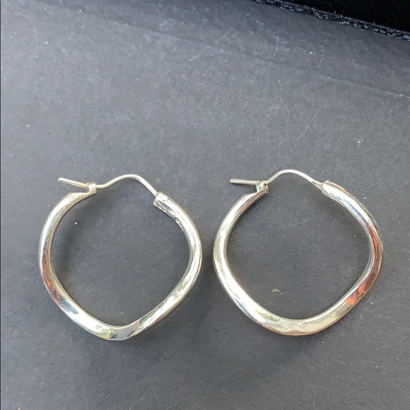 Sterling Silver Hoop Earrings - Picture 2 of 14